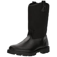 ROCKY Warden Pull-On Wellington Public Service Boot, Black, Size 10.5(MW)