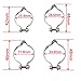 Sanmum 4pcs Metal Ring Brake Cable Guide Bike Line Guide Clamp Bicycle Brake Gear Housing Fixing Holder (31.8mm)
