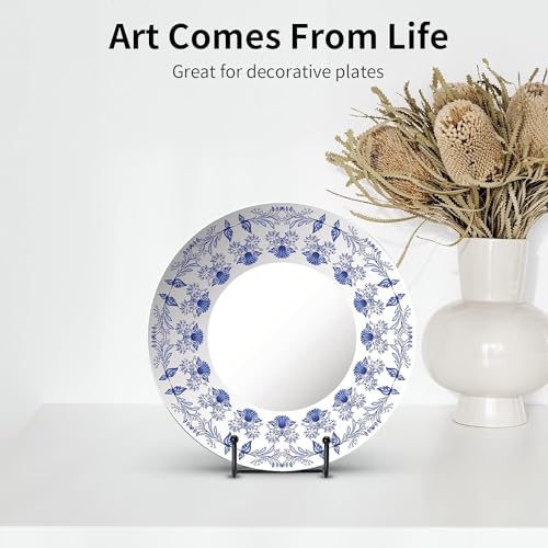 Kruodop Pacote com 5 Suportes para Pratos para Exibição, Suporte para Pratos de 4 Polegadas, Suporte