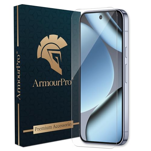 Image of ArmourPro Borderless Tempered Glass for Google Pixel 10 Pro - Clear Screen Protector with Anti Dust Speaker Mesh, 9H Scratch Resistant, HD Clarity, Case Friendly, Bubble-Free