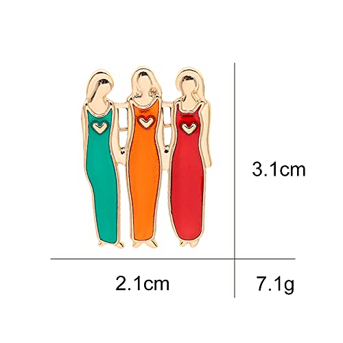 Image of Best Friends Shirt Bag Hat Jewelry Accessory Decor for Birthday Party Christmas Gift (Three Sisters)