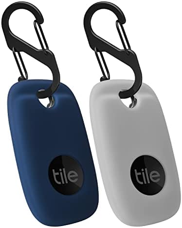 Aocar Silicone Case for Tile Pro 2022 Tracker, Soft Flexible Scratch Resistant Cover with Carabiner (2 Pack Red+Black)