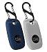 Geiomoo Silicone Case for Tile Pro 2022 Tracker, Soft Flexible Scratch Resistant Cover with Carabiner (2 Pack Navy Blue+Oatmeal)