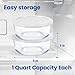 Probiotic Yogurt Maker with Adjustable Time & Temp Control - Make Trillions of Live Probiotics with Two 1-Quart Containers for Larger Batches - Greek Yogurt Maker