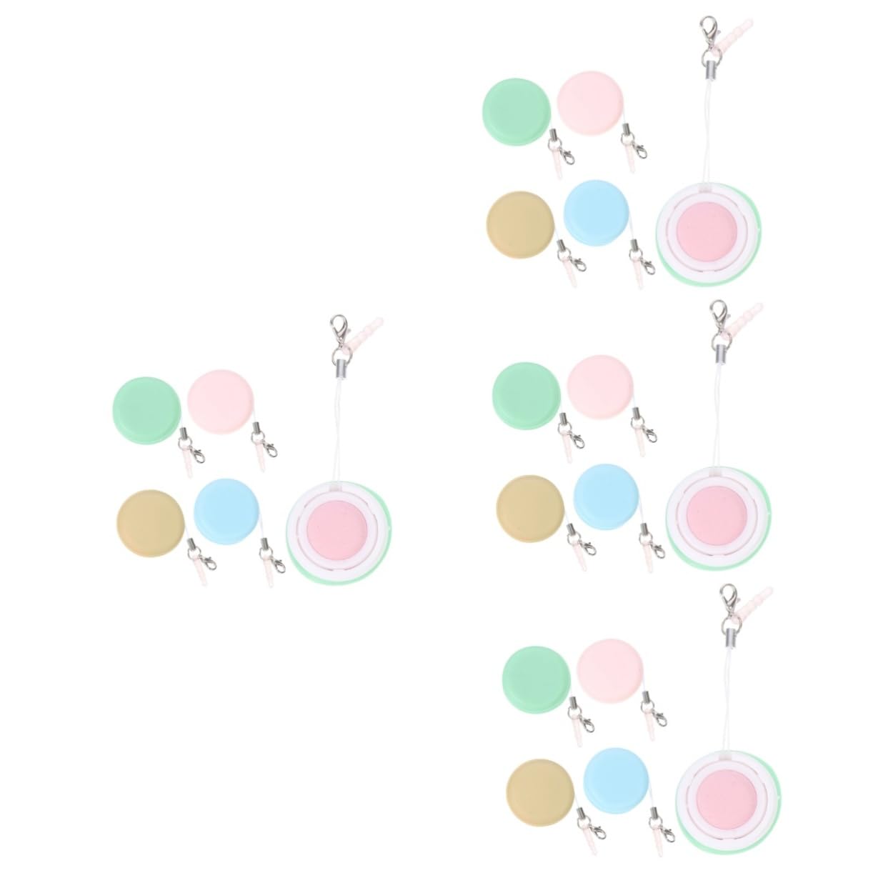 Didiseaon 20 Piezas Limpiaparabrisas Llavero Limpiador De Pantalla Limpiadores De Pantalla Macaron Encanto Llavero Macarrón Toallitas De Pantalla Paño De Limpieza Pp+silicona Computadora