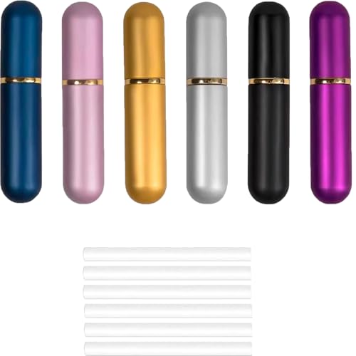 JUGUTA Vaporizador Portátil Rellenable Para Perfume, 2 Unidades, Tamaño Mini Para Viajes, Vacíos, Embudo Y Pipeta Incluidos