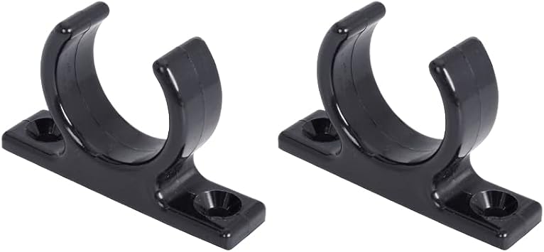 White Water AM-CLIP15-2PK Boat Ladder Stowing Storage Clips, Paddle Holder Clips, Pole Light Clips, for Tube 1-1/2