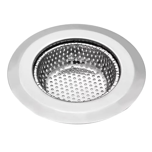 Image of Stainless Steel Kitchen Sink Strainer (Round Sink Strainer (11.5 CM Diameter))