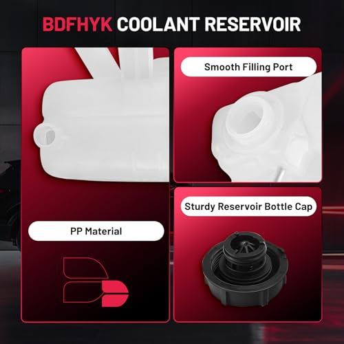 Image of BDFHYK Engine Coolant Expansion Reservoir Overflow Tank Compatible with 2000-2007 Taurus Mercury Sable Replace 603-203 11808A DAKG-8100Z FRT1501C SK603203 1F1Z8A080AA 9C3Z8101B F6DZ8100A