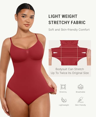 Image of FeelinGirl Shapewear Bodysuit Tummy Control Body Shaper for Women