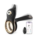 Penisring Sex Spielzeug für die Paare Extrem Sex, Verdickung Penis Klitoris Stimulator, Doppelte Verzögerung 10 Modi Penis Ring Erotisches Sexspielzeug für die Männer, Erotik Cockring Dual Penisringe