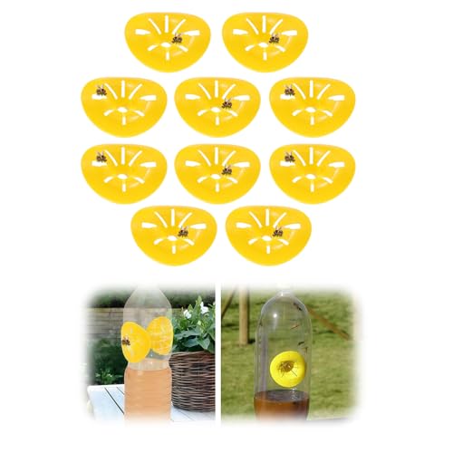 VYNZOR Piege Frelon Asiatique, Micro Guepe, Piège à Frelon Asiatique, Piège De Guêpe Catcher D'abeilles Piège à Insectes en Plastique Piège À Guêpe Catcher Piège à guêpe Abeille Pièges,10 pièce