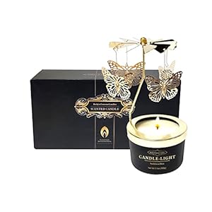 Kelly’s Custom Candles, Butterfly Candle Birthday Gift for Mom,Girlfriend,Unique Easter Gifts for Sister, Wife and Mother in Law,Rotatable Aromatherapy Candles Gift for Women.