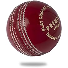 Cricket Ball Premier Red Leather Red 5.5oz 1-Pack/3-Pack/6-Pack for Seniors Match