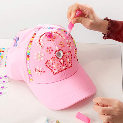 Klever Kits Decorate Your Own Baseball Cap with 7 Sheets Gems Stickers, Art & Crafts Kit for Kids, Fun Creative DIY Toys for Kids Girls - Image 8