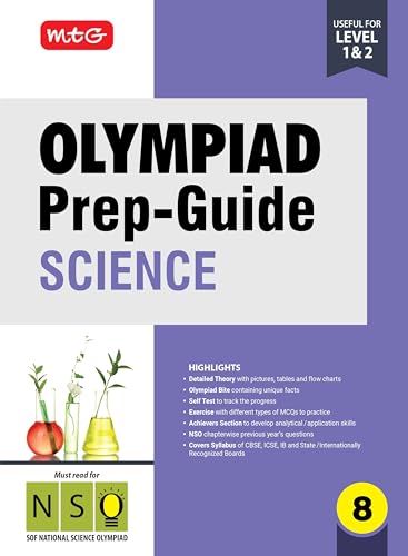 Image of MTG Olympiad Prep-Guide Class 8 Science (NSO) - Detailed Theory, NSO Chapterwise Previous Years Questions with Self Test For SOF 2025-26 Exam