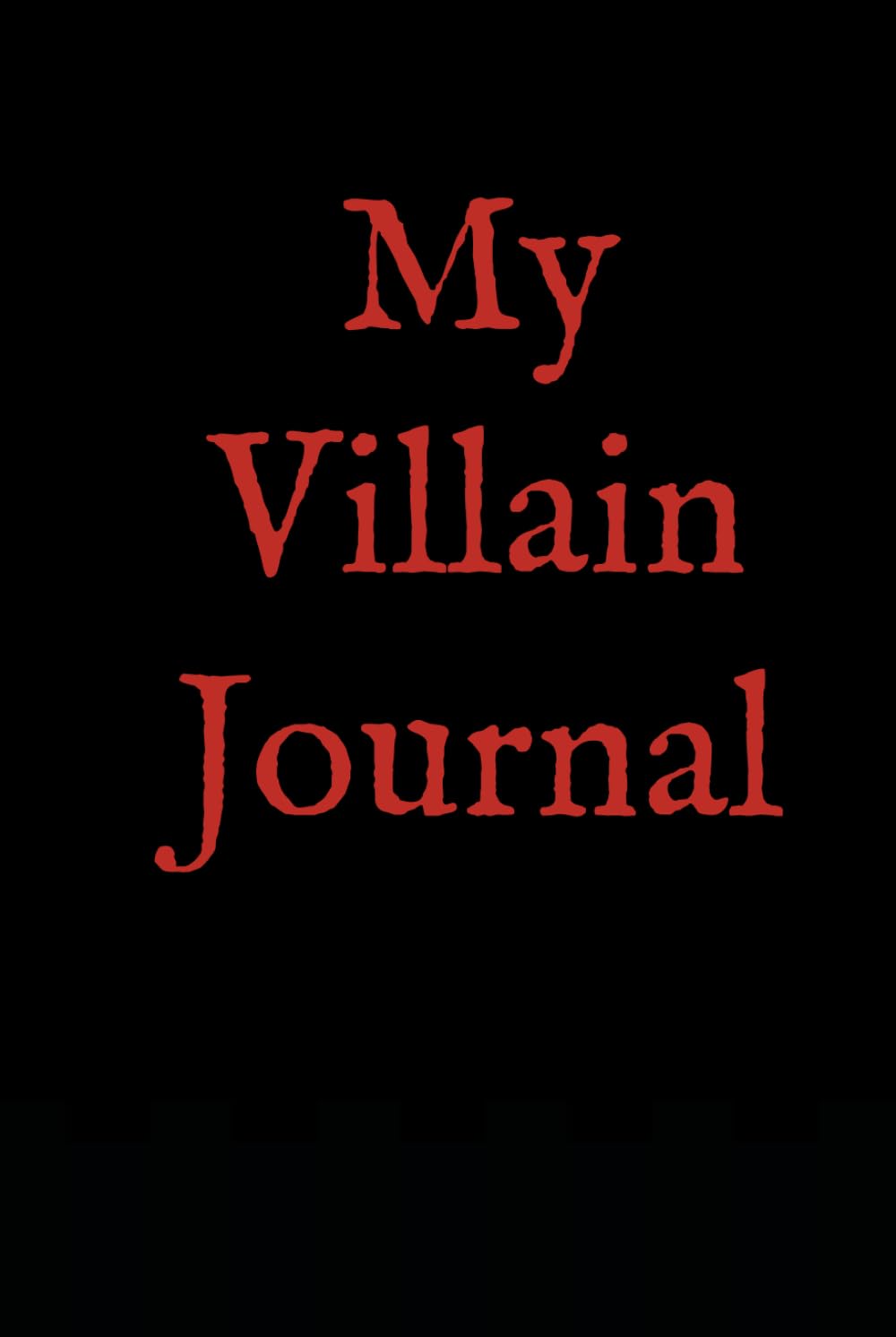 My Villain Journal avec papier premium pour structurer vos récits captivants