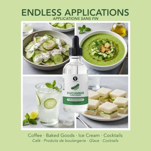 Image of Dolce Flav Cucumber Extract, Natural Flavors, for Drinks, 2oz