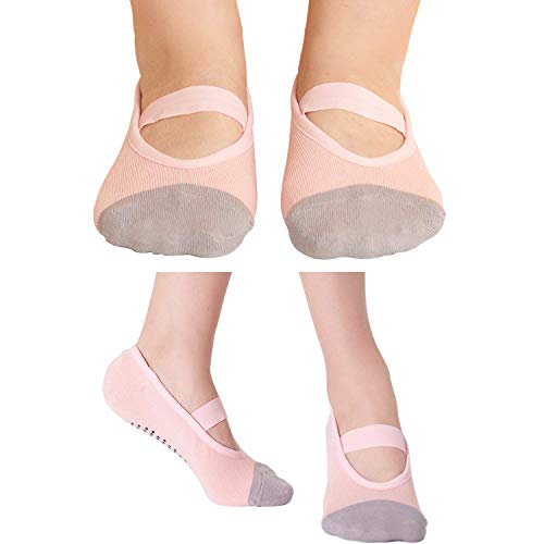 Non Skid Grip Cotton Socks for Kids, Perfect for Daily wear, Yoga, Dance, Barre, Ballet