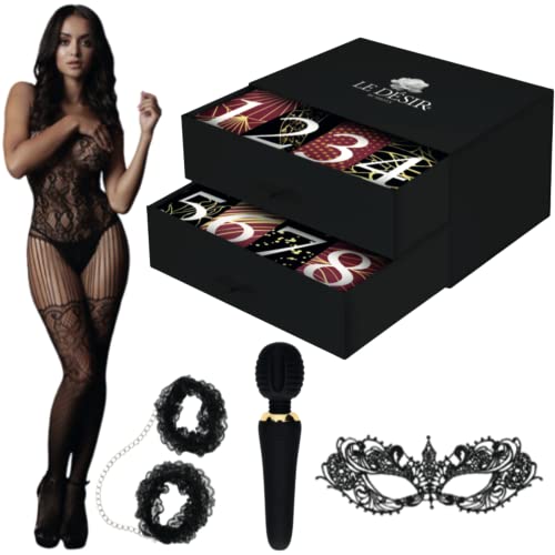 LINGERIE OUTLET Dessous-Kalender-DESCAL002 Black,Red Einheitsgröße