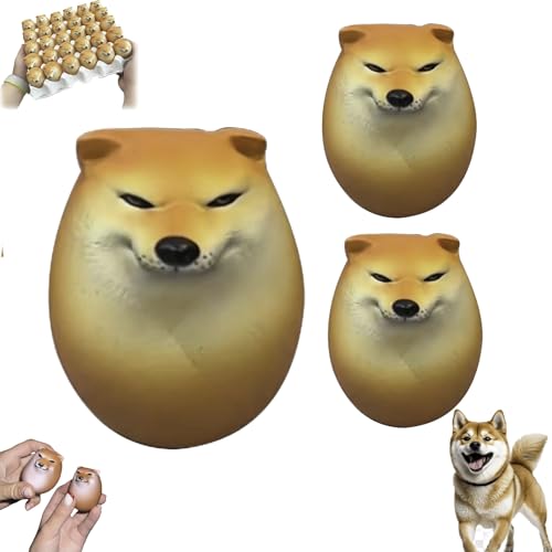 犬用スクイーズエッグ シバキ、しばこエッグ玩具、犬用エッグトイ、柴犬 用エッグソフトスクイーズおもちゃ、ゆっくり上昇するフィジェットトイ、スローリバウンドスクイーズドッグエッグ、スクイーズ おもちゃ シバコ、減圧感覚おもちゃ、犬 スクイーズ、フィジェット玩