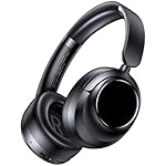 Hybrid Active Noise Cancelling Headphones, 120Hrs Playtime Bluetooth Headphones Hi-Res Audio HD Clear Call with 5 ENC Mics, HiFi Stereo Wireless Headphone Over Ear Foldable for Travel Office Game