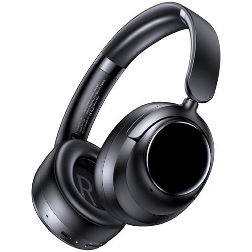 Hybrid-Active-Noise-Cancelling-Headphones-120Hrs-Playtime-Bluetooth-Headphones-Hi-Res-Audio-HD-Clear-Call-with-5-ENC-Mics-HiFi-Stereo-Wireless-Headphone-Over-Ear-Foldable-for-Travel-Office-Game Hybrid Active Noise Cancelling Headphones, 120Hrs Playtime Bluetooth Headphones Hi-Res Audio HD Clear Call with 5 ENC Mics, HiFi Stereo Wireless Headphone Over Ear Foldable for Travel Office Game - Image 1