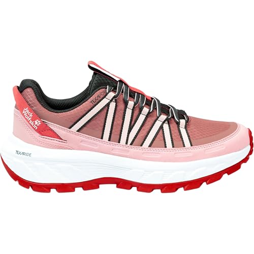 Chaussures rando femme Jack Wolfskin Wild Hike rose pour sentiers et forêts