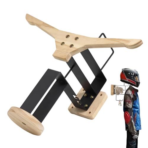 Nudorpn Soporte para casco de motocicleta, organizador de almacenamiento, soporte de almacenamiento y exposición, para chaquetas, guantes, accesorios de bicicleta, organización, hombres, bicicletas,