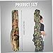 Jcasbdn Fishing Rod Bag 51in 3-Layer Foldable Portable Fishing Pole Case with Handle & Strap Waterproof Oxford Rod Carrier for Men, Family, Camouflage