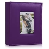 RECUTMS Photo Albums With 4x6 200 Photos Pocket Album Cover Slide In Photo Picture Small Photograph
