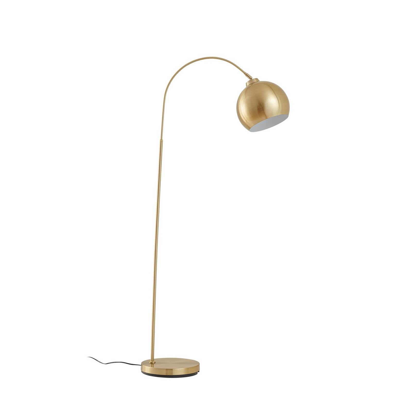 Lámpara de pie LED 'Moisia' en Dorado hecho de Metal e.​o. para Salón & Comedor (1 llama, E27) de Lindby | lámpara de pie LED