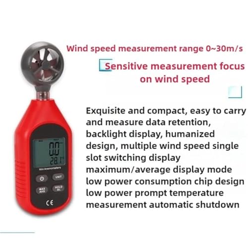 Anémomètre portable écran LCD pour contrôler les flux d'air - 7