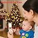 Wooden Baby Cell Phone Toy, Flip Pretend Play Phone for Toddlers - with Mirror & Functional Buttons, Enhance Fine Motor Skills, Natural Wood Toy , Ideal Gift for Kids 1 - 3