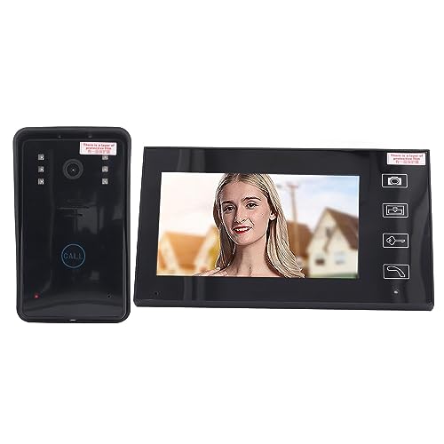 Campainha de Vídeo Porteiro, Visualização de 160 Graus Campainha de Alta Sensibilidade TFT LCD Tela