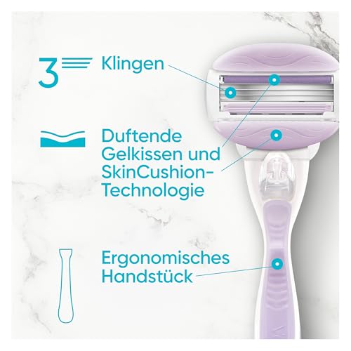 Gillette Venus Comfortglide Breeze Rasierklingen, 10 Ersatzklingen, Lila – Ansicht 3