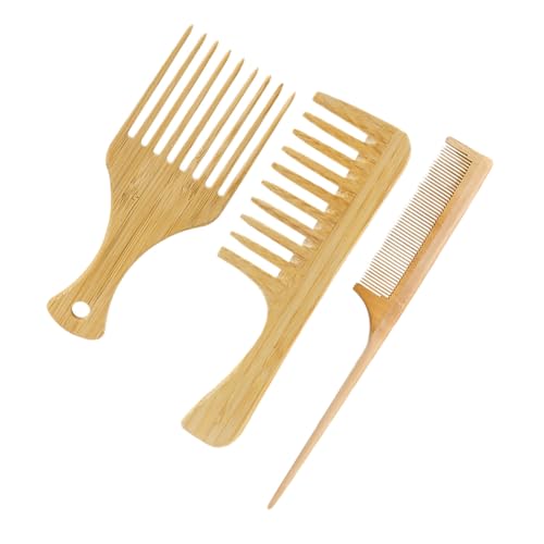 Garneck Peine de Dientes Anchos Peine de Peluquería Adecuado para Desenredar Peinar Cabello Grueso y Aceite Uso Profesional y Doméstico