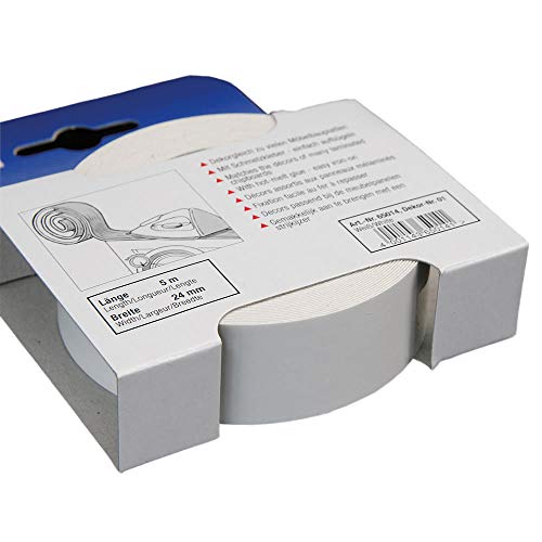 Kantenumleimer für Möbelbauplatten und Regalbretter Weiß 5 m x 24 mm Cover