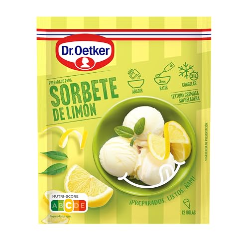 DR. OETKER - Sorbete de Limón, para 12 Bolas de