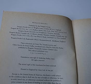 Paperback The Judgement and In the Penal Colony (Penguin 60s Classics) Book