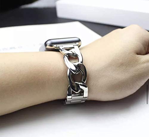 Royce&Roland Apple Watch 高級チェーンバンド バタフライバックル