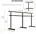 Portable Double Ballet Barre 7.8ft, Freestanding Height-Adjustable Dance Bar for Home Gym & Dance Studio, Stable Stretch Fitness Ballet Bar for Adults & Kids