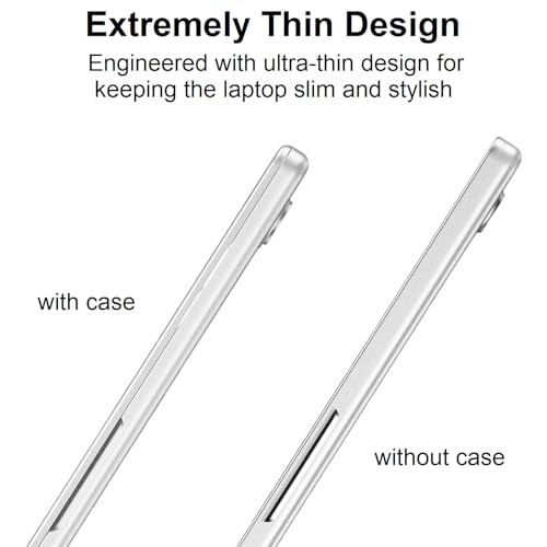 Image of Midkart Matte Finish Case Compatible with MacBook Neo 13 inch 2026 Release Model A3404 A18 Pro Chip Ultra Thin 3 in 1 Kit Exact Fit Fingerprints Resistant Protective Hard Shell Cover, Matte Clear