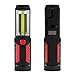 Produktbild Bestland COB LED Arbeitslampe Tragbar Inspektion Lampe Arbeits-Licht Handbrenner wiederaufladbar mit 360 Grad Drehbarem Haken Stark magnetischem Base Super Hell für Camping Haushalt Werkstatt Notfall (Rot)