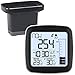 Produktbild infactory Niederschlagsmesser: Digitale Funk-Wetterstation mit Außensensor, Regenmesser & Wecker (Regenmengenmesser Digital, Funkregenmesser, Monitor Halterung)