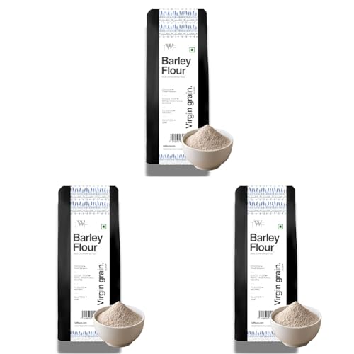 Image of TWF Virgin Barley Flour (5 X 1 Kg) - 100% Natural, High Fiber Flour for Baking & Cooking | Ancient Grain, Minimally Processed | Perfect for Plant-Based Diets (Pack of 3)
