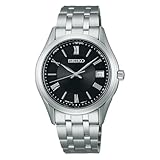 [セイコーウオッチ]SEIKO SELECTION SBTM361 日本製 メンズ腕時計 ソーラー電波修正 日付カレンダー搭載 文字盤ブラック サファイアガラス ステンレススチール