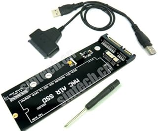 Sintech 18Pin to SATA Adapter Card with USB Cable,Compatible with 2010-2011 MacBook AIR A1369 A1370 A1377 SSD
