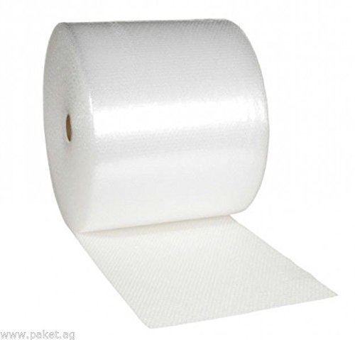Paket AG Luftpolsterfolie 1000 mm x 100 m, 60 my, Weiß, Noppenfolie, Verpackungsfolie