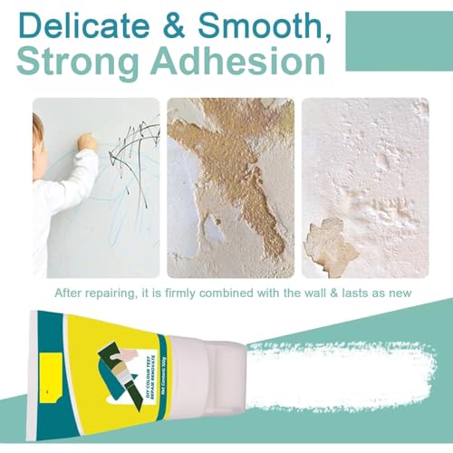 Image of The Decor Co. Wall Crack Filler Tube Water Resistant Sealant Paste Agent for Home Kitchen Bathroom Roof and Room Gap Grout Hole DIY Repair & Paint Use (Cream, Pack of 1, 100g)